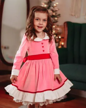 Girl's Holiday Twirl Dress - Jolly Little Helper