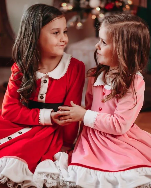 Girl's Holiday Twirl Dress - Sweetie Clause
