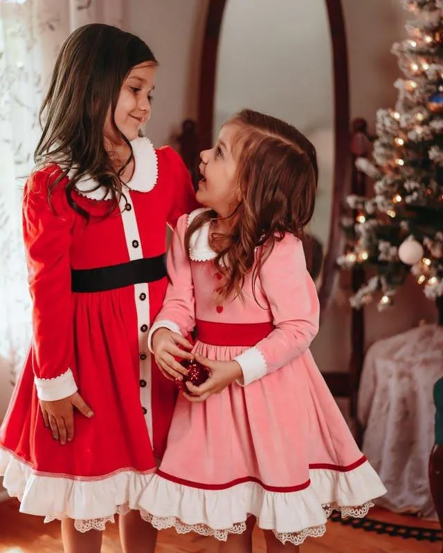Girl's Holiday Twirl Dress - Sweetie Clause