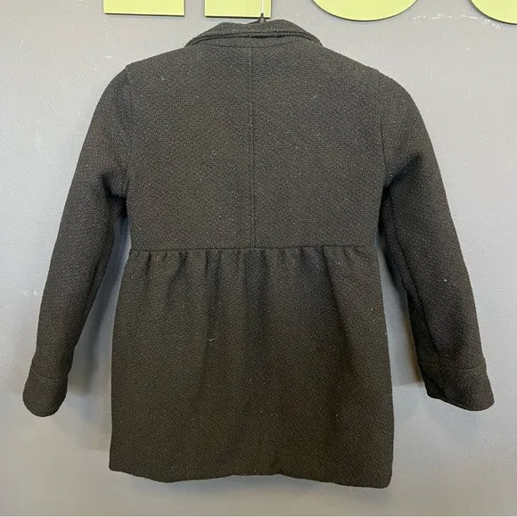 Joe Fresh Kids Wool Black Peacoat Size Large 10/12