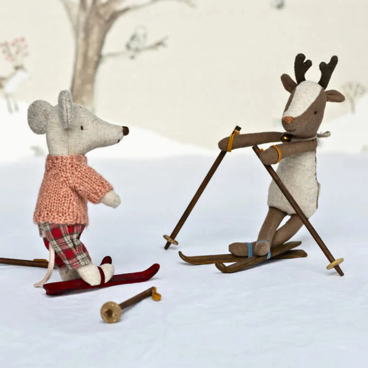 Maileg Winter Mouse with Skis - Big Sister (2023)