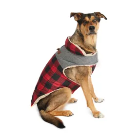 Melton Nylon Vest with Sherpa Lining