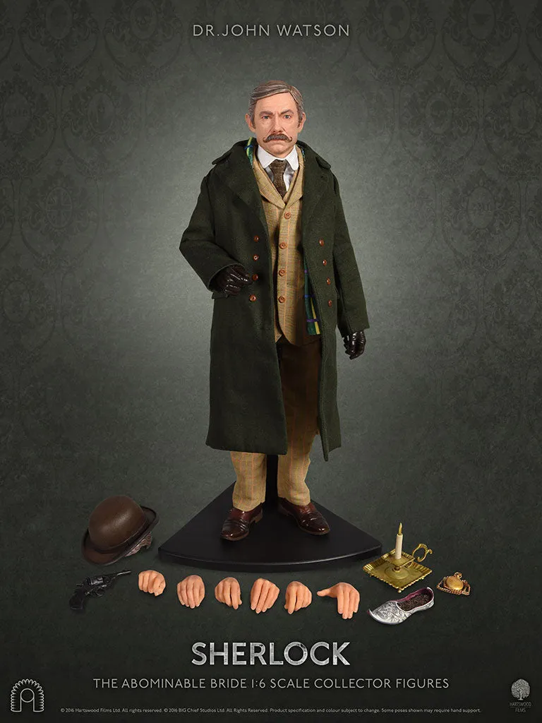 SHERLOCK: SHERLOCK HOLMES & Dr JOHN WATSON "THE ABOMINABLE BRIDE" - coffret de 2 figurines articulées 1/6 30 cm
