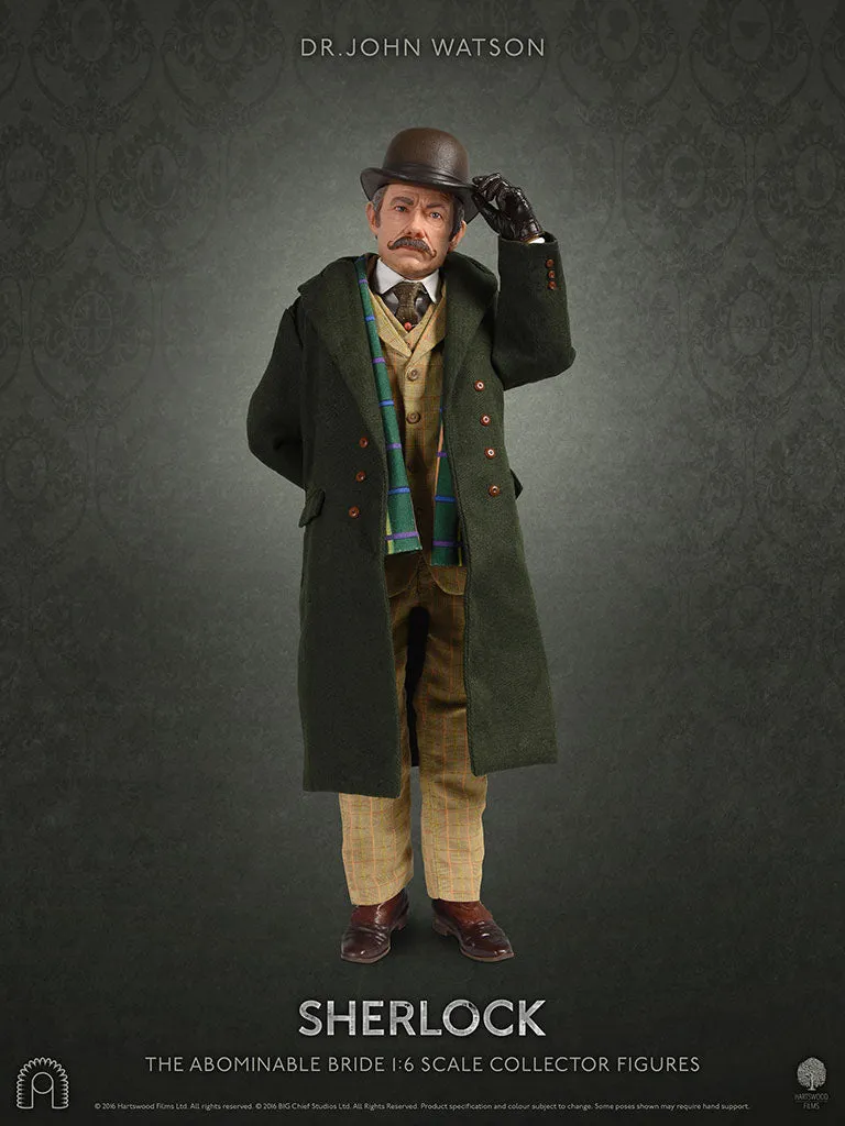 SHERLOCK: SHERLOCK HOLMES & Dr JOHN WATSON "THE ABOMINABLE BRIDE" - coffret de 2 figurines articulées 1/6 30 cm