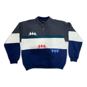 VINTAGE PIERRE COLOR BLOCK CLAW CREWNECK SWEATSHIRT